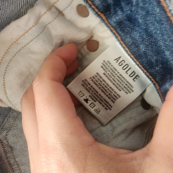 Agolde High Rise Blue Jeans - Riley - Picture 7 of 11